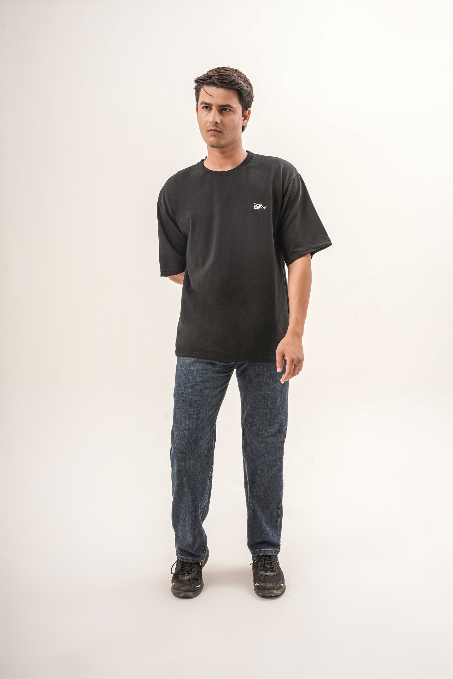 GRN Men’s Oversized T-Shirt French Terry Cotton Round Neck Half Sleeve