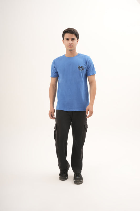 GRN Polycotton Round Neck T-Shirt – Half Sleeve, 180 GSM, Quick-Dry, Lightweight for Casual Team Wear