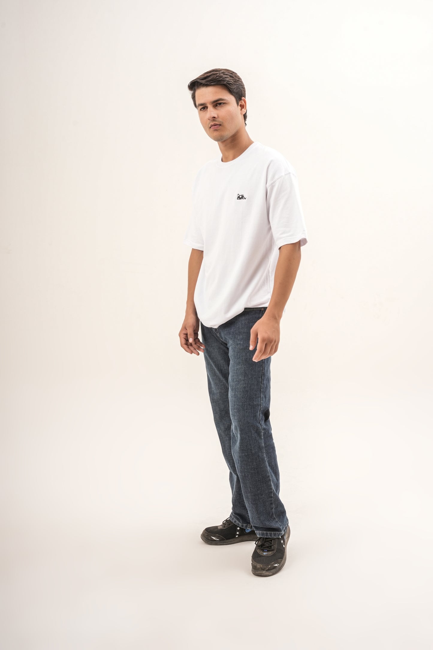 GRN Men’s Oversized T-Shirt French Terry Cotton Round Neck Half Sleeve