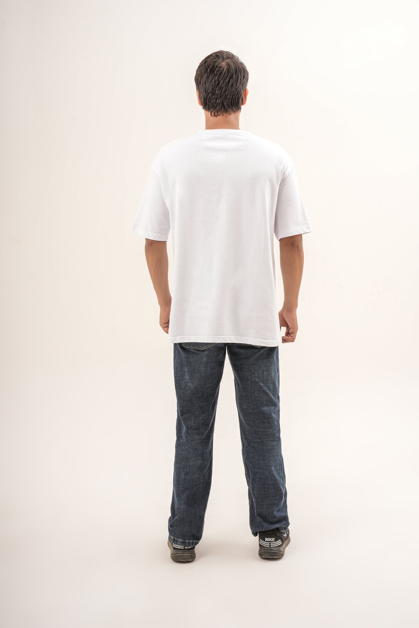 GRN Men’s Oversized T-Shirt French Terry Cotton Round Neck Half Sleeve