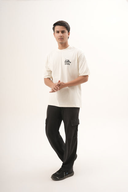 GRN Oversized Cotton Half Sleeve T-Shirt