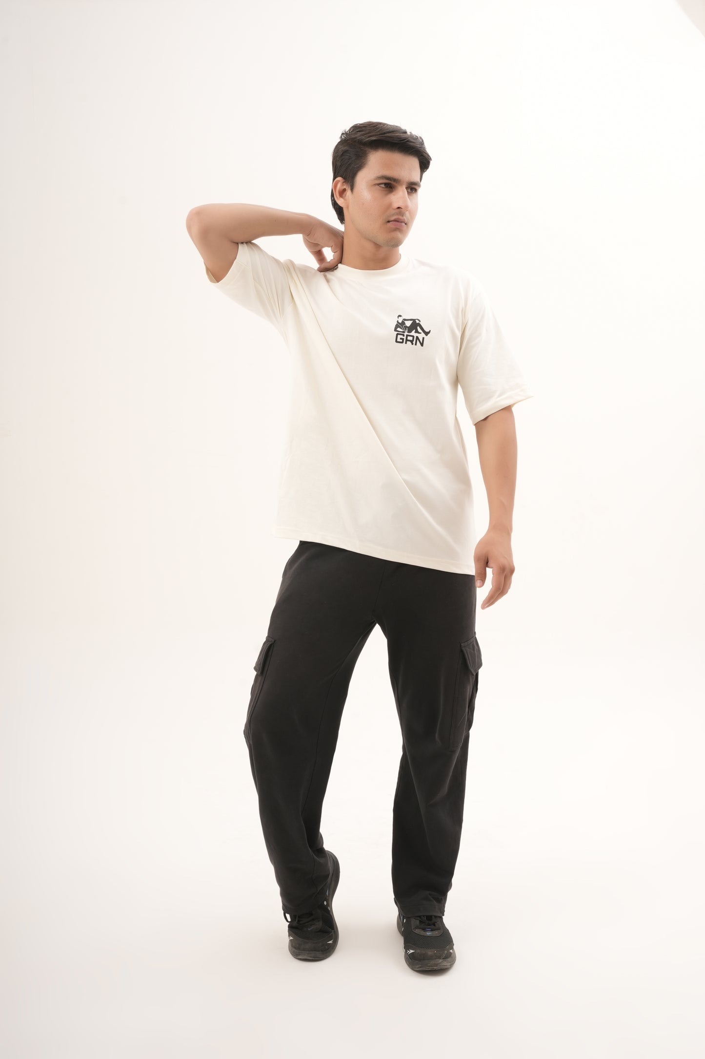 GRN Oversized Cotton Half Sleeve T-Shirt