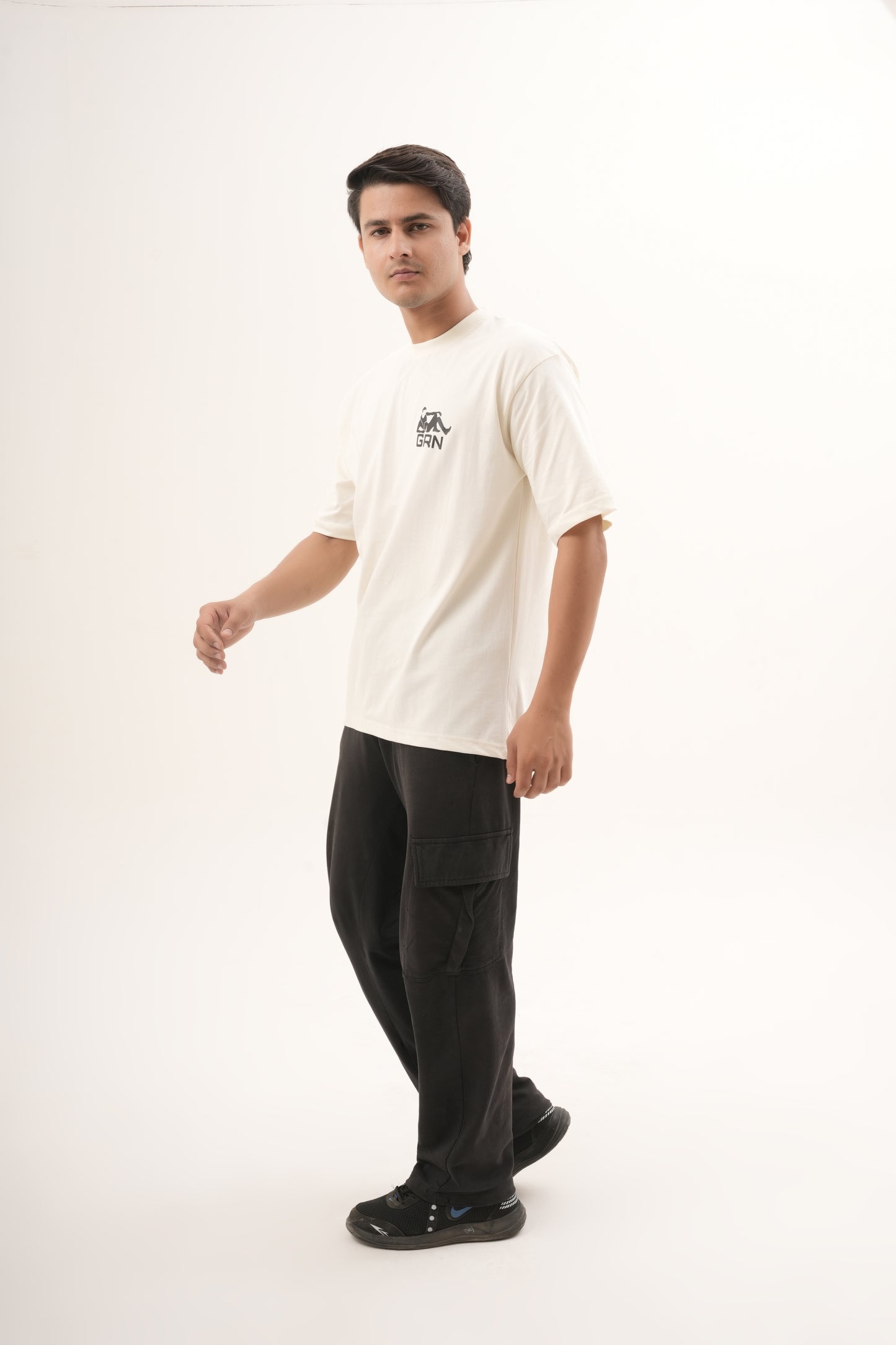 GRN Oversized Cotton Half Sleeve T-Shirt