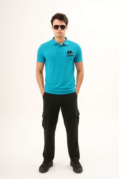 GRN Selina Polyester Polo T-Shirt – Lightweight, Quick-Dry, Half Sleeve, 160 GSM for Work Active Wear