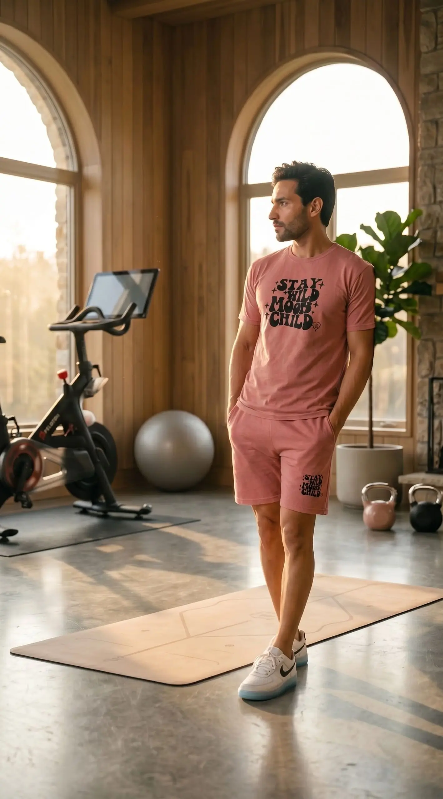 GRN Men's Peach Co-Ord Set | Hosiery Cotton T-Shirt & Shorts Set for Men | Casual Summer Wear - Image 7