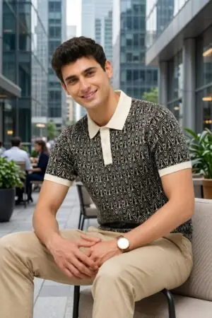 grn-mens-tiger-jacquard-polo-t-shirt