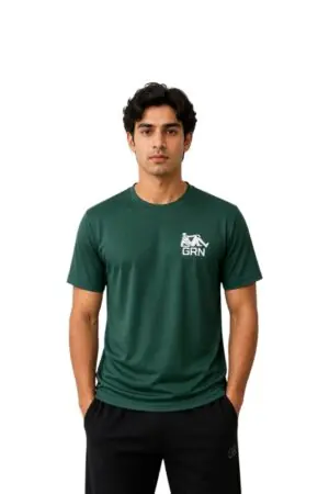 GRN Green Round Neck T-Shirt – Fresh Style, Everyday Comfort