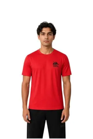 GRN Red Round Neck T-Shirt – Bold Style, All-Day Comfort