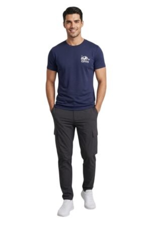 GRN Navy Blue Round Neck T-Shirt – Premium Look, Everyday Durability
