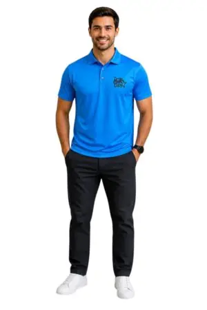 GRN Blue Polo T-Shirt – Cool Style with Performance Comfort