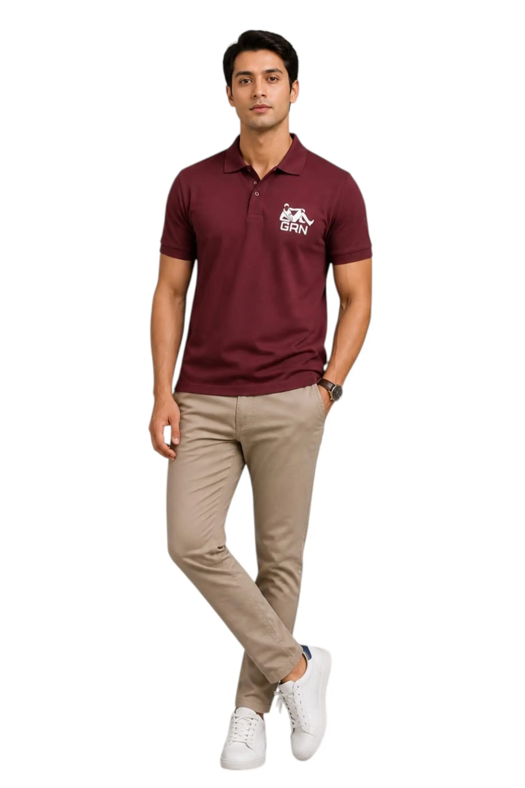 GRN Purple Polo T-Shirt – Premium Heavyweight Style with a Bold Edge