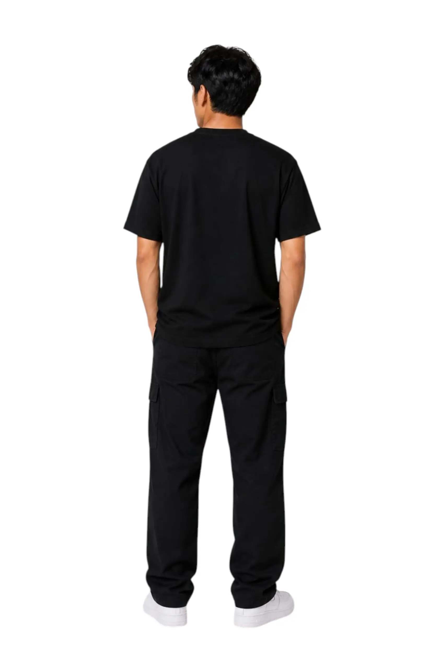 GRN Black Oversized Drop Shoulder T-Shirt – Premium Comfort with Street Style - Image 3