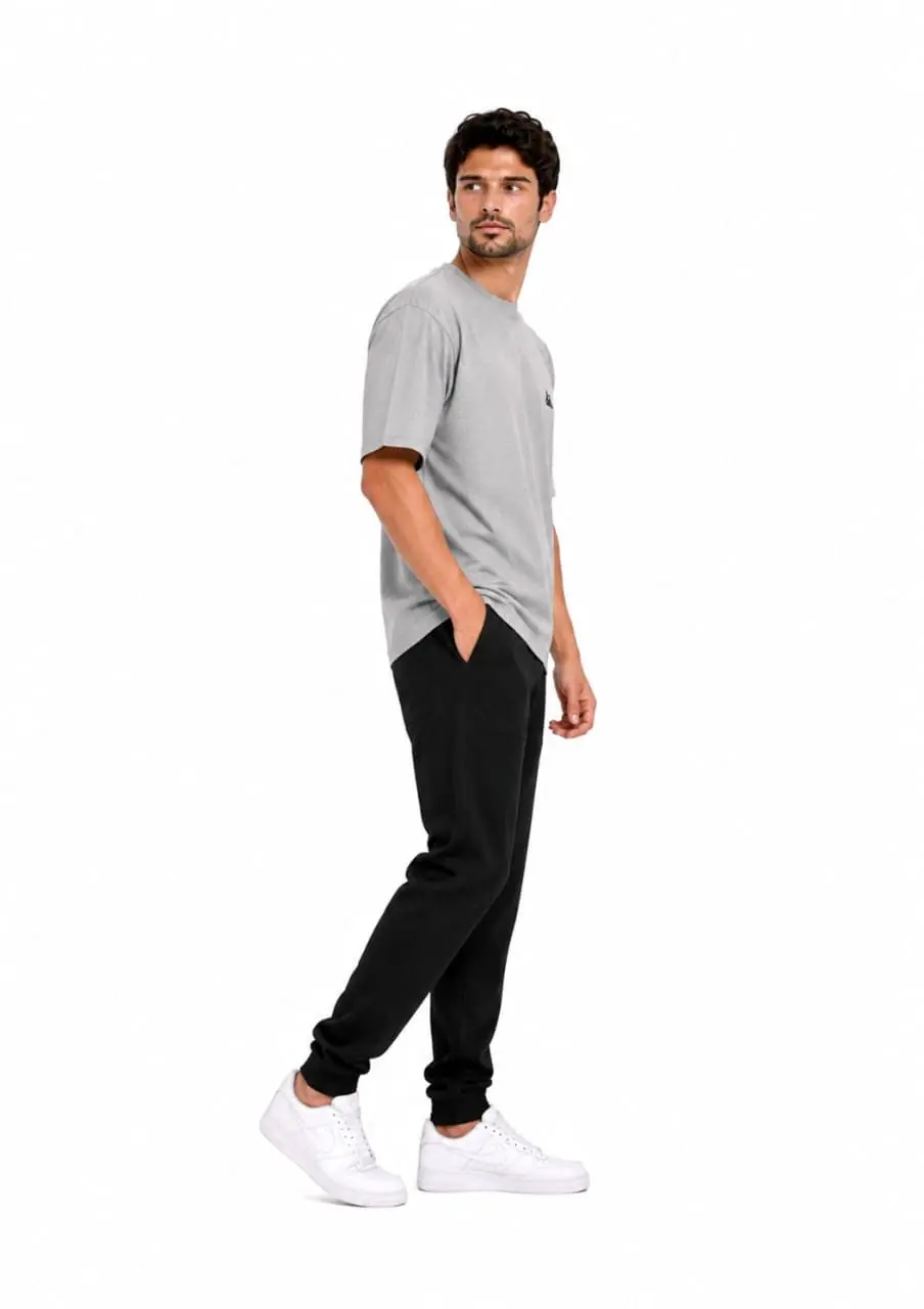 GRN Cement Grey Oversized Drop Shoulder T-Shirt – Premium Streetwear with a Modern Edge - Image 6