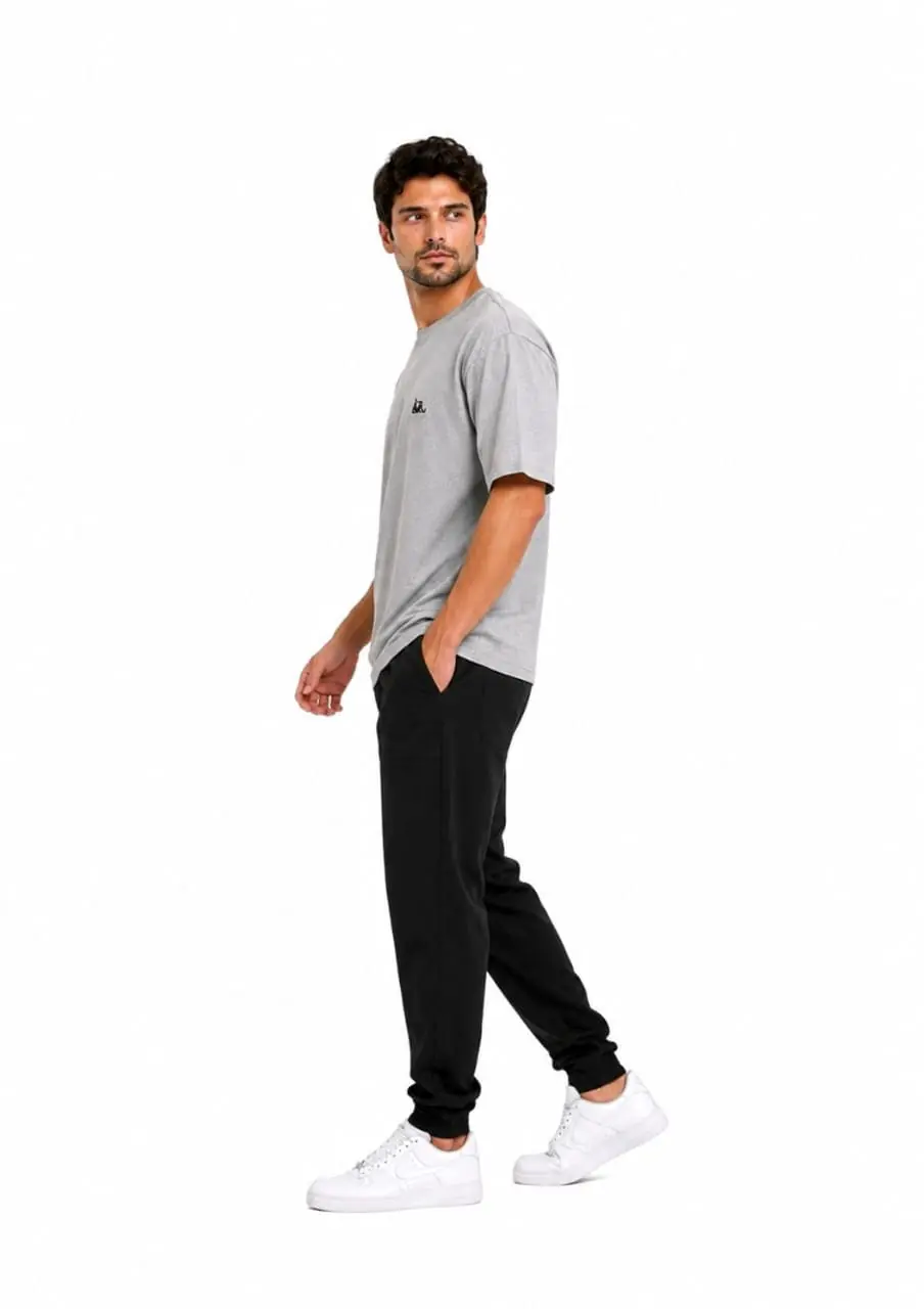 GRN Cement Grey Oversized Drop Shoulder T-Shirt – Premium Streetwear with a Modern Edge - Image 7