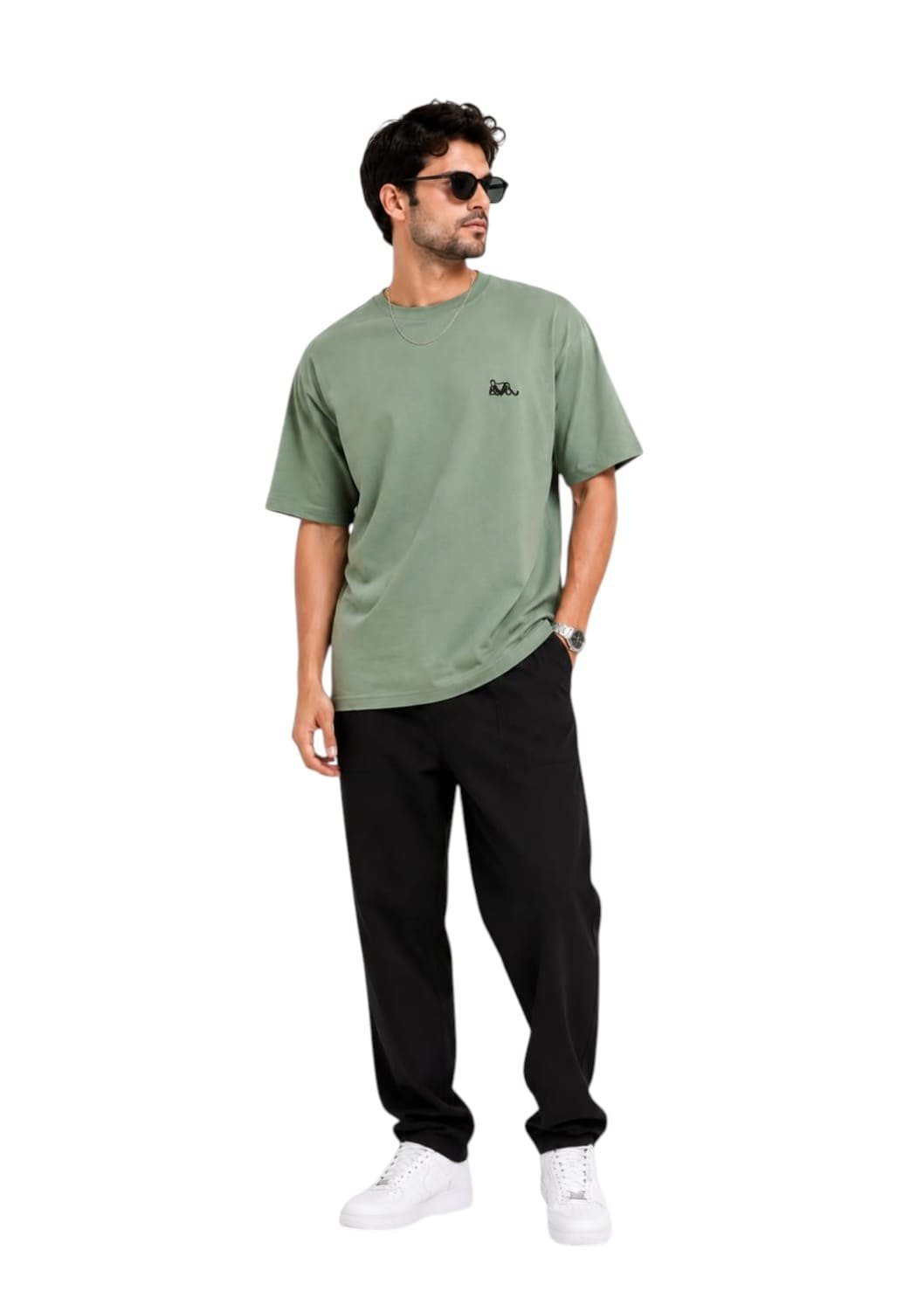 GRN Pista Green Oversized Drop Shoulder T-Shirt – Premium Streetwear with a Fresh Vibe - Image 6