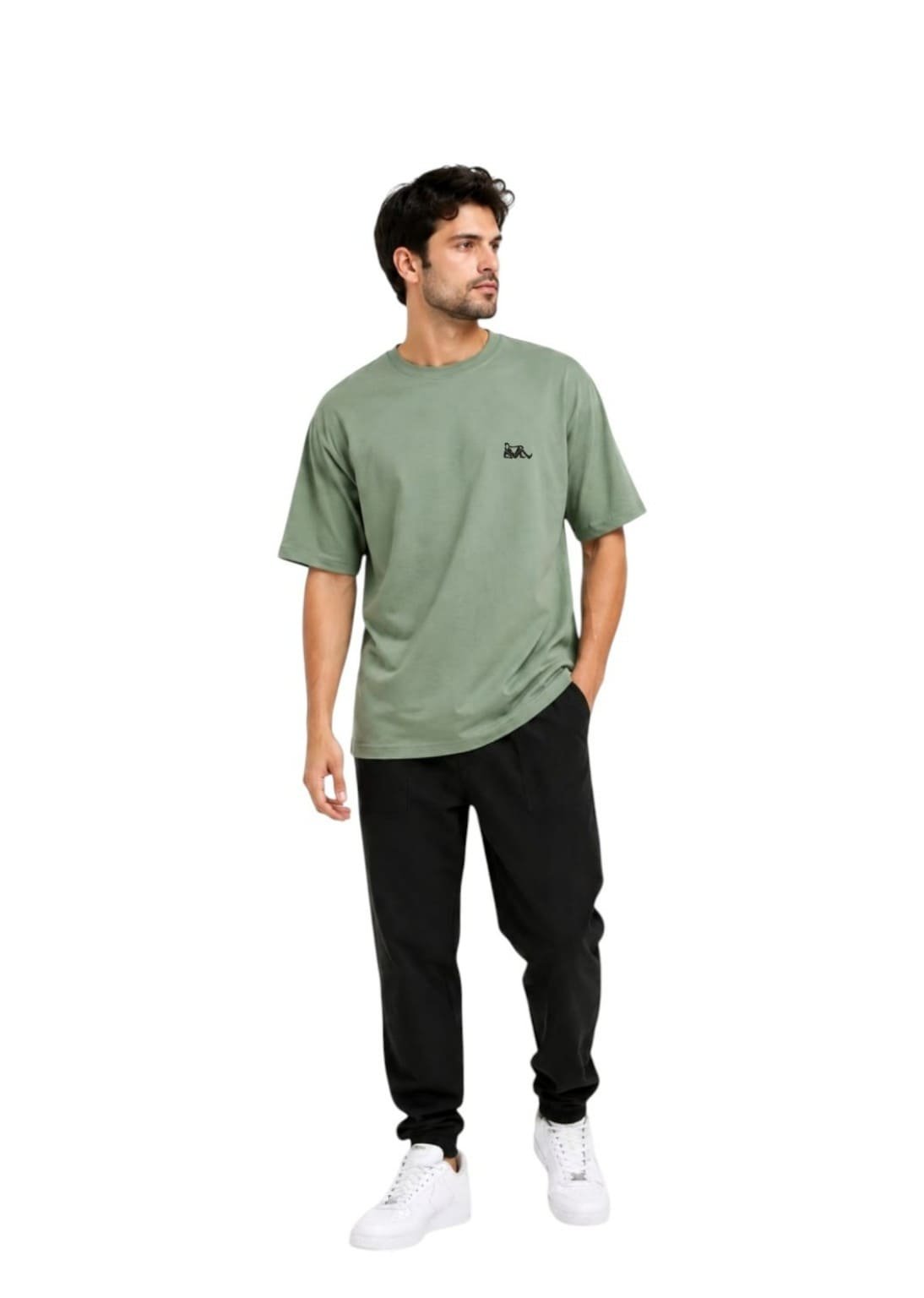 GRN Pista Green Oversized Drop Shoulder T-Shirt – Premium Streetwear with a Fresh Vibe - Image 9