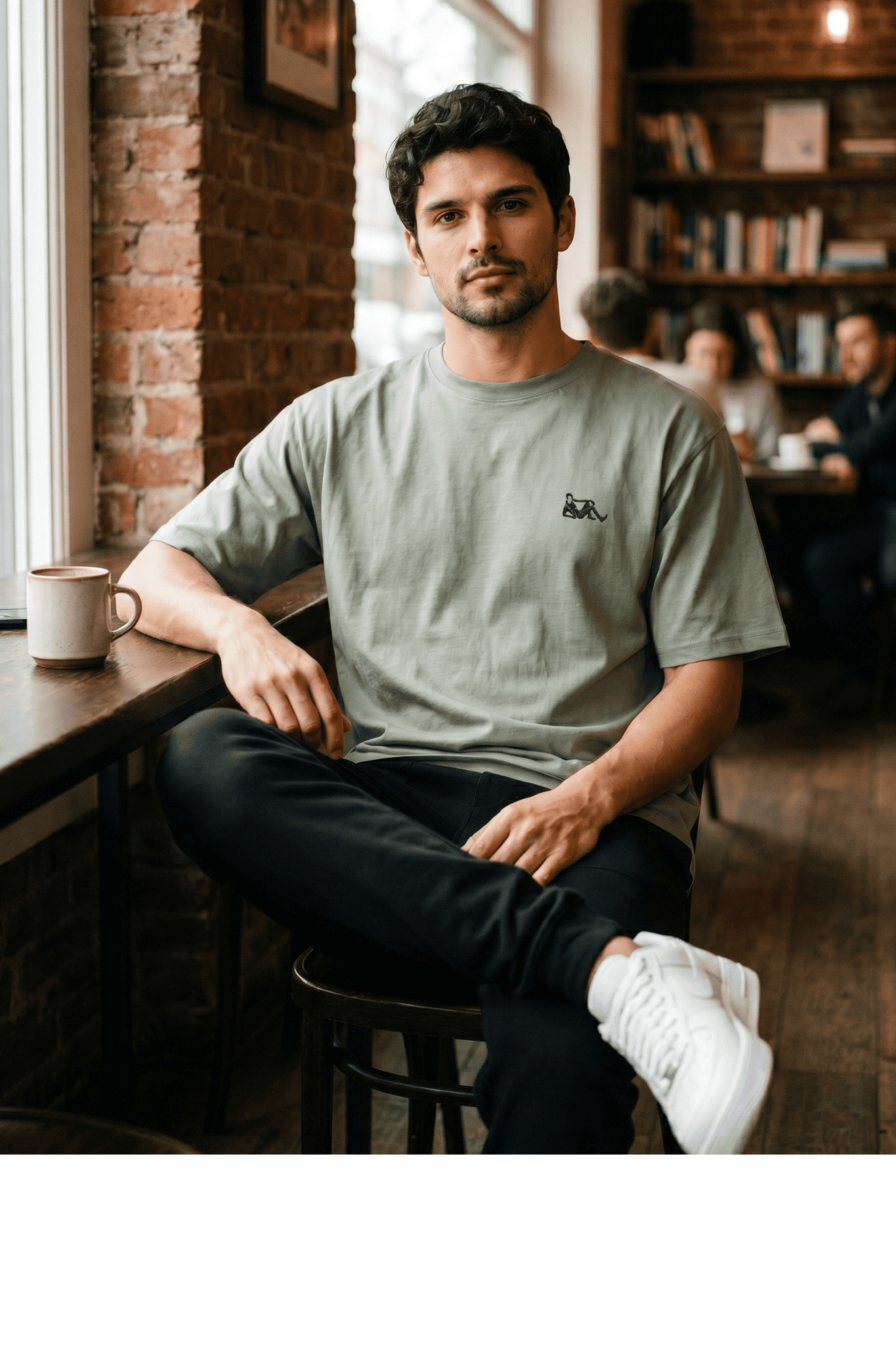 GRN Pista Green Oversized Drop Shoulder T-Shirt – Premium Streetwear with a Fresh Vibe - Image 2
