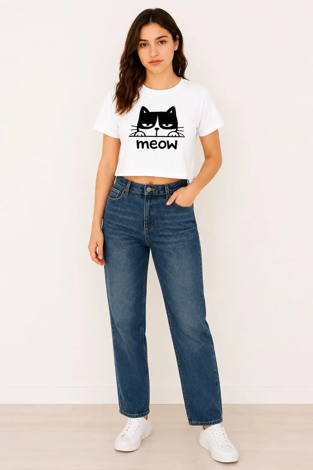 GRN White Crop Top – Chic Style with Everyday Comfort