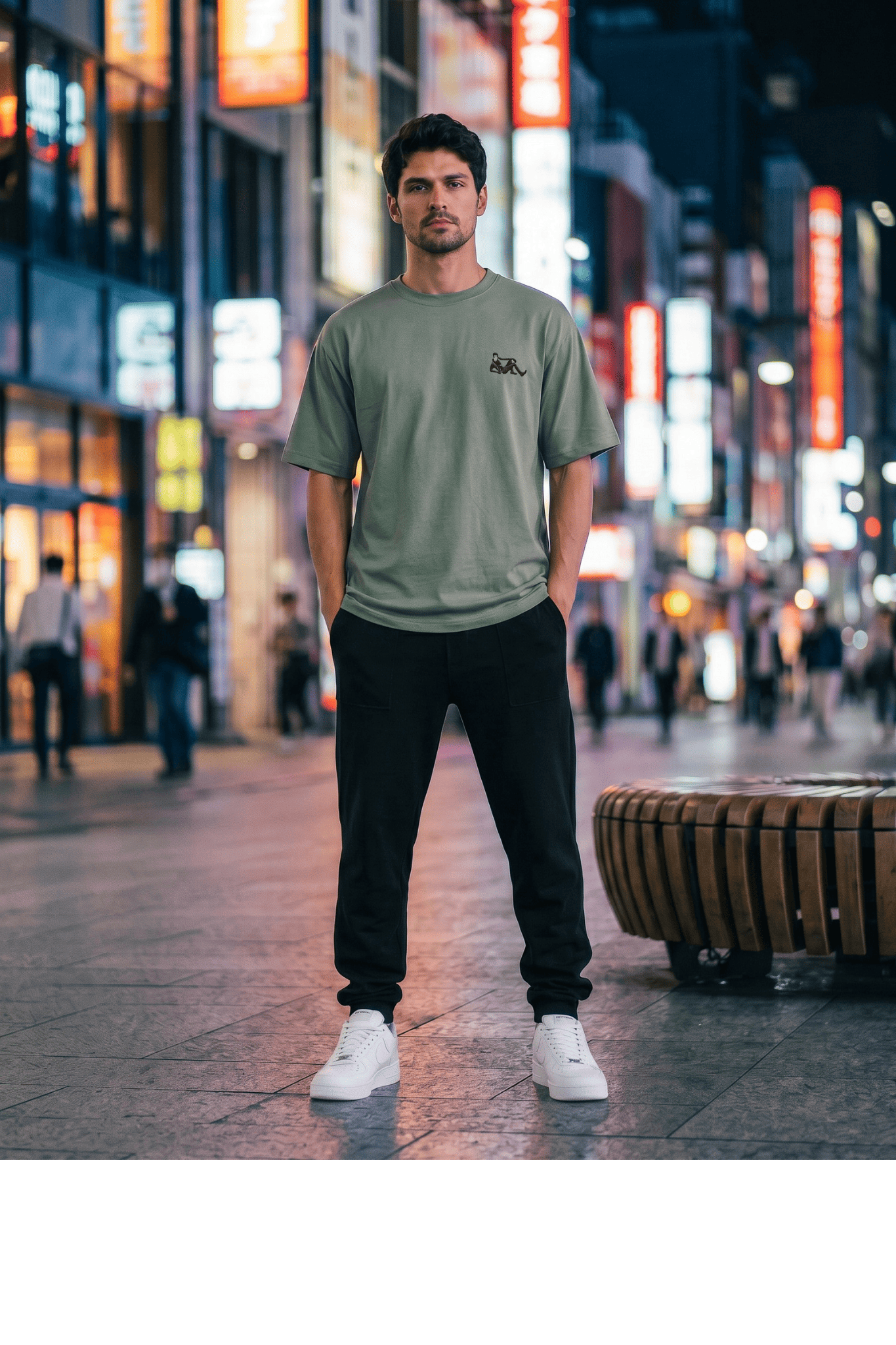 GRN Pista Green Oversized Drop Shoulder T-Shirt – Premium Streetwear with a Fresh Vibe - Image 5