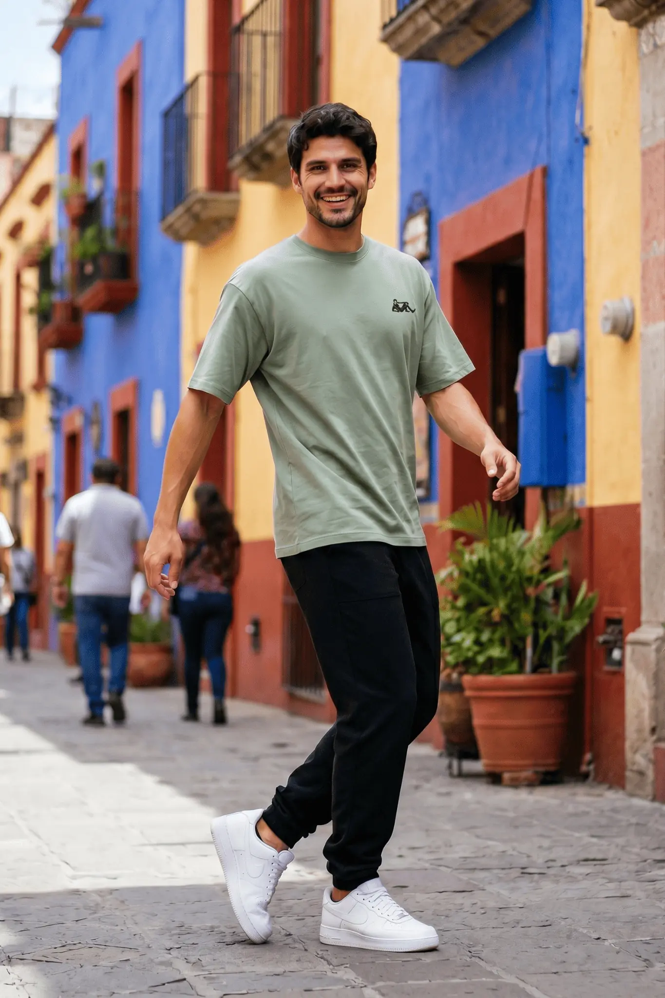 GRN Pista Green Oversized Drop Shoulder T-Shirt – Premium Streetwear with a Fresh Vibe