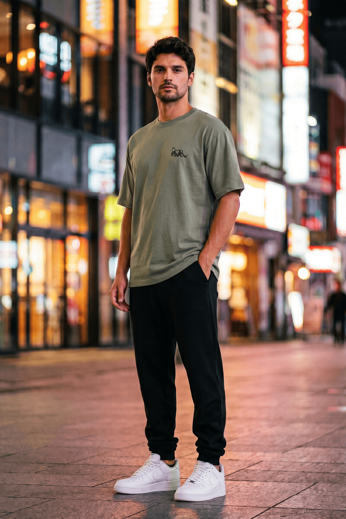 GRN Pista Green Oversized Drop Shoulder T-Shirt – Premium Streetwear with a Fresh Vibe - Image 3